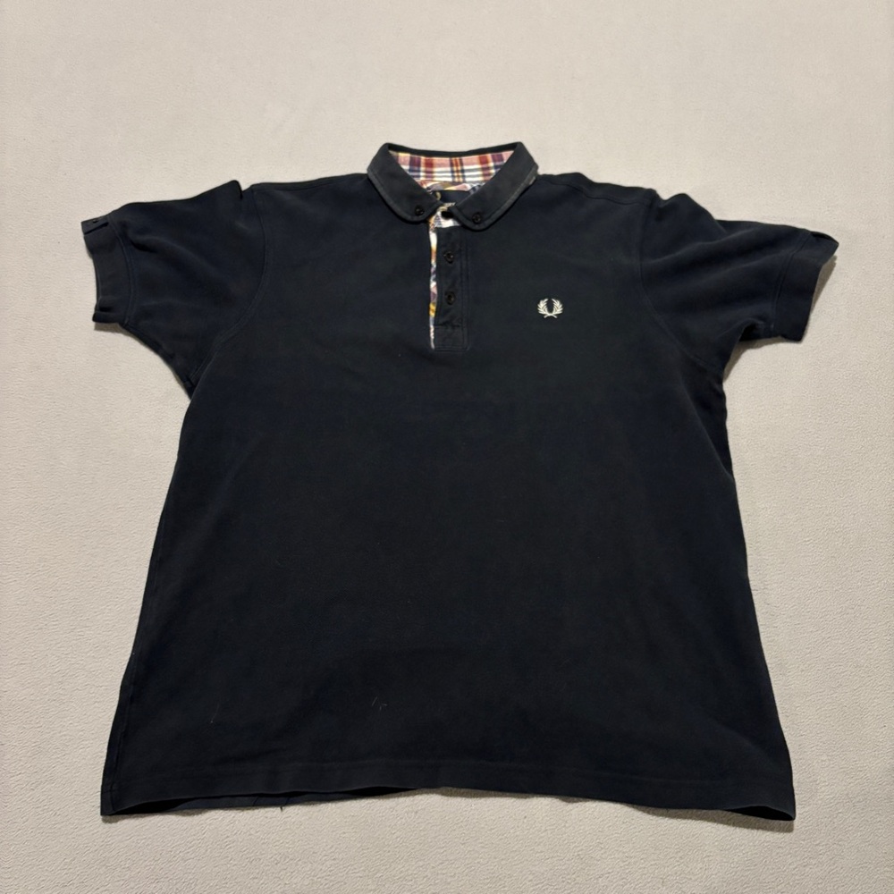 Fred Perry Polo Shirts Size Medium Black Slim Fit Preppy Academia University